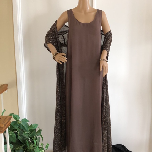 David Dart Duster 2pc Dress Size Medium maxi length perfect condition - Picture 4 of 9